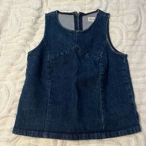 -SOLD- Madewell Dark Blue Denim Top